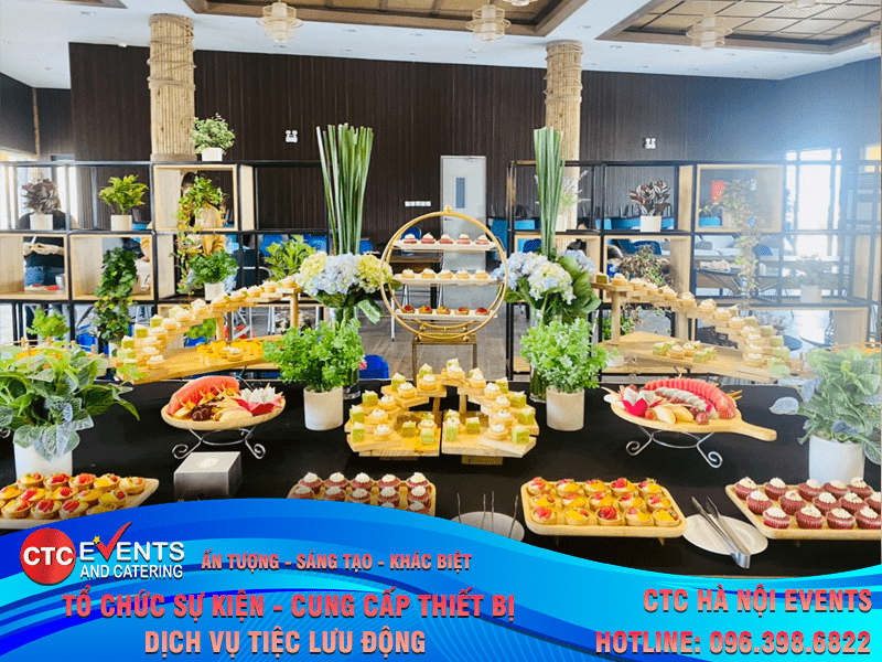 Thực đơn tiệc trà lưu động CTC Hà Nội Events